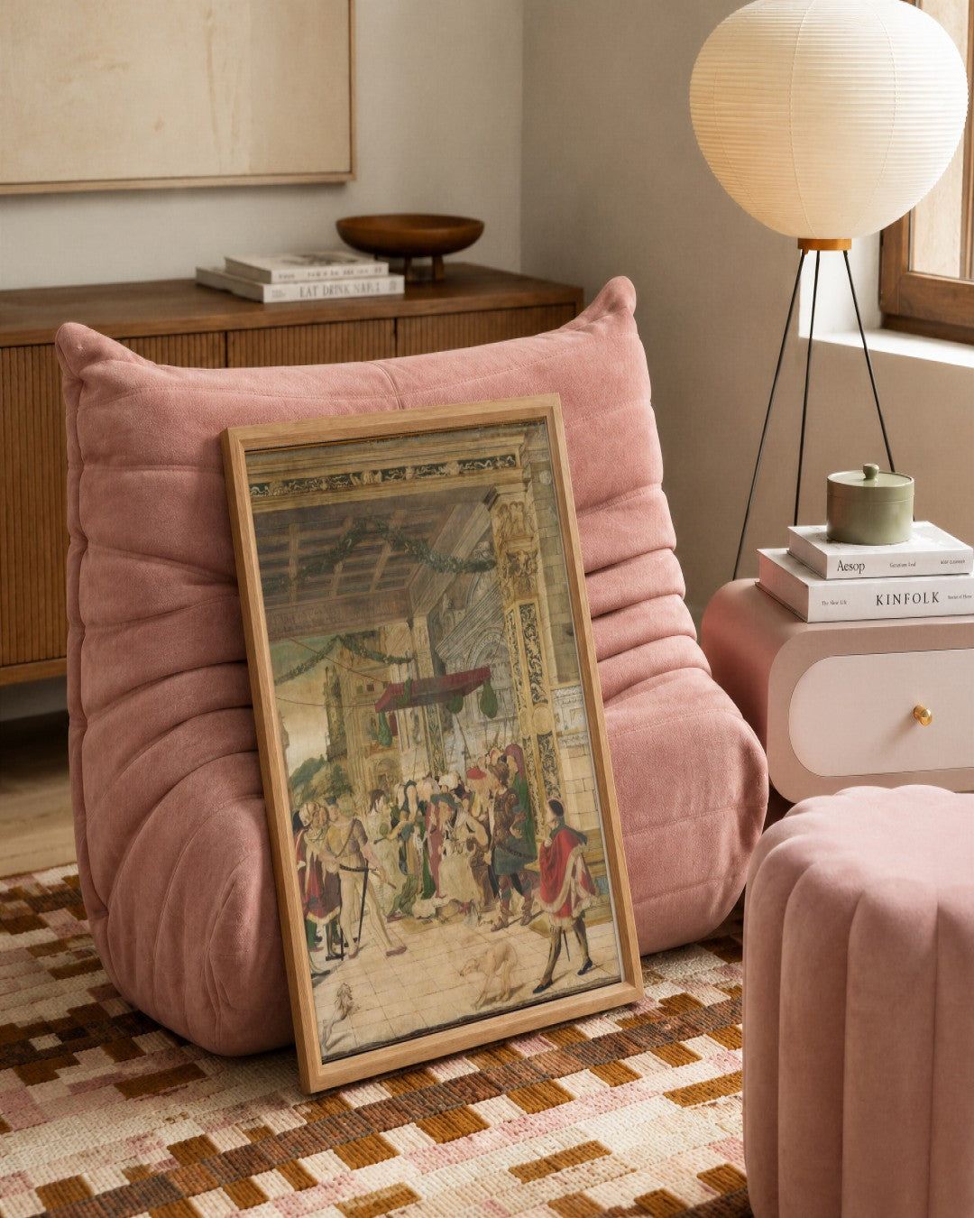 Renaissance Masters - Renaissance Masterpiece No. 139 - framed print in a styled room