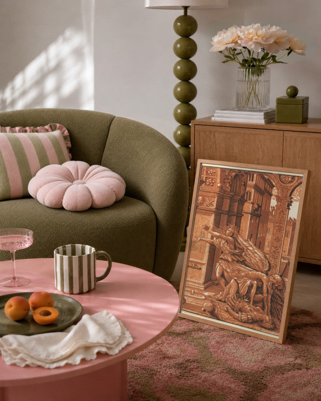 Renaissance Masters - Renaissance Masterpiece No. 86 - framed print in a styled room