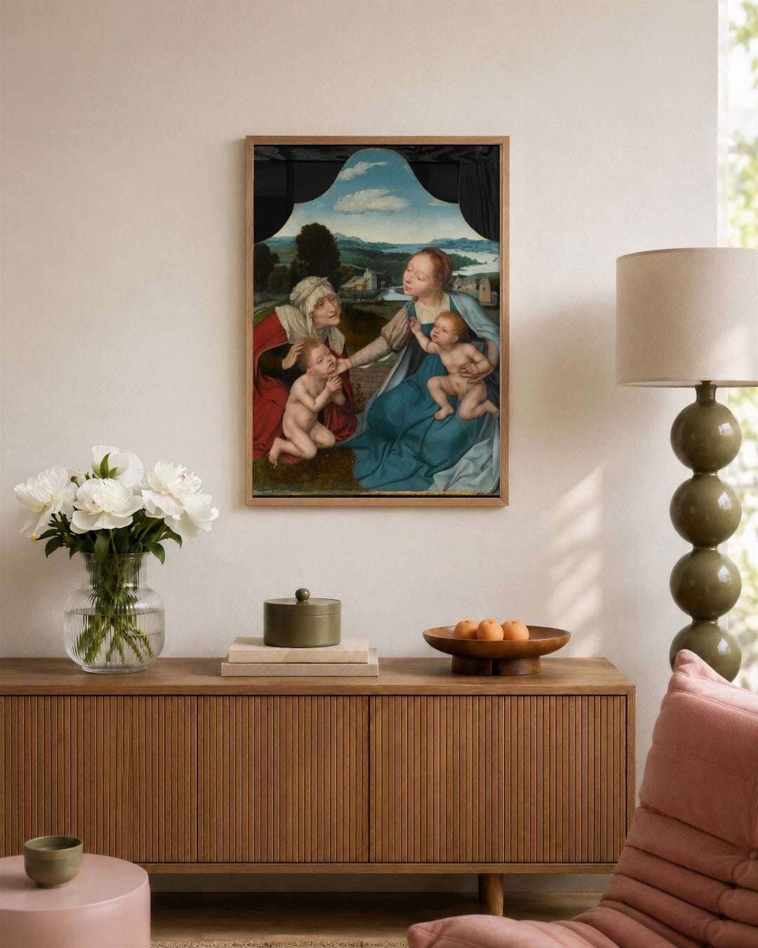 Renaissance Masters - Renaissance Masterpiece No. 96 - framed print in a styled room