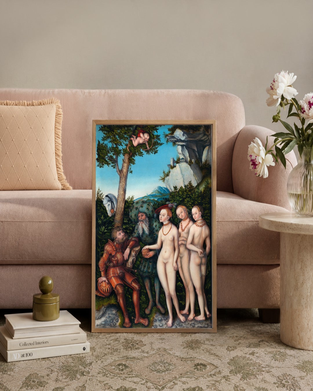 Renaissance Masters - Renaissance Masterpiece No. 291 - framed print in a styled room