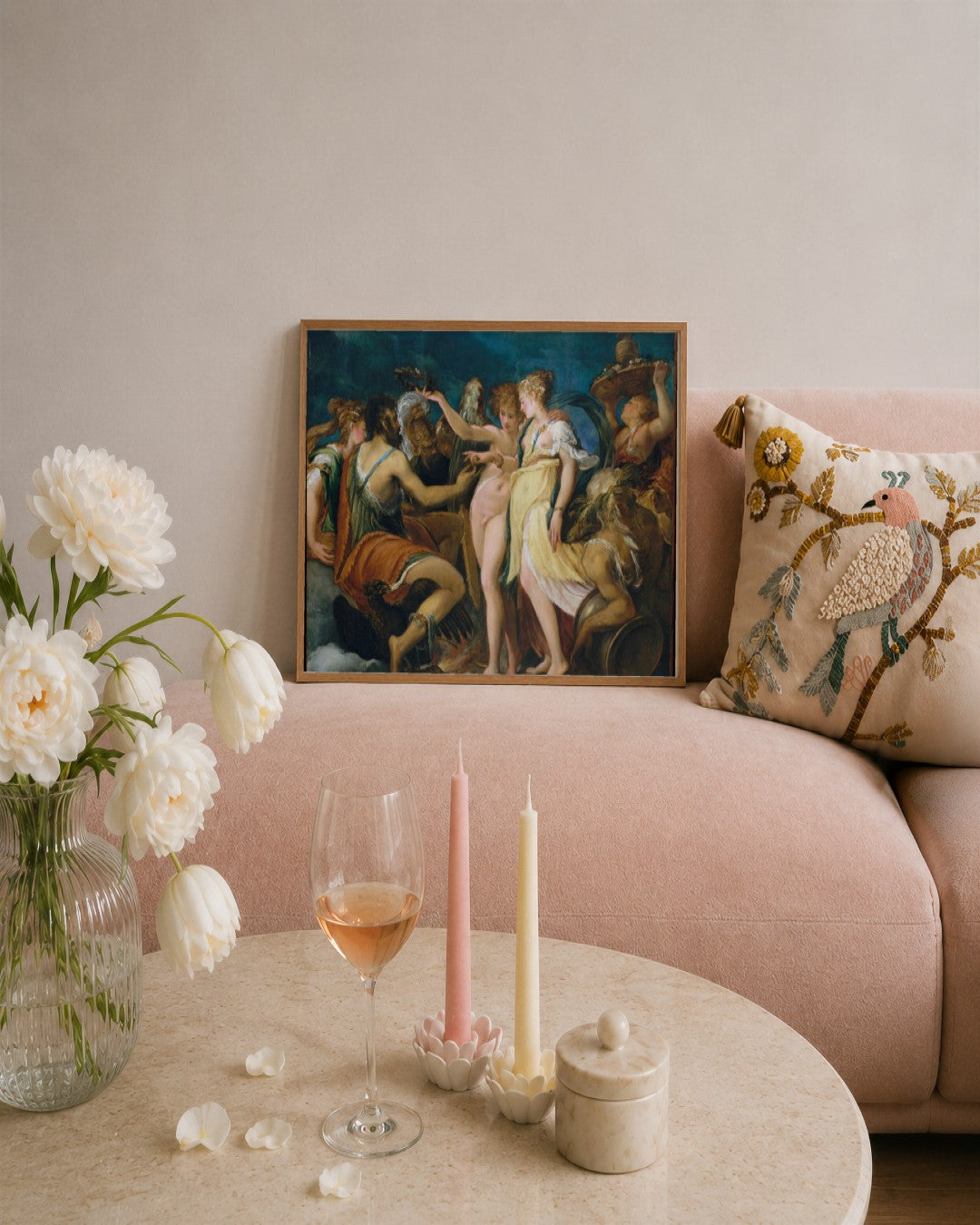 Renaissance Masters - Renaissance Masterpiece No. 242 - framed print in a styled room