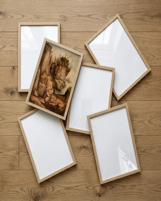 Renaissance Masters - Renaissance Masterpiece No. 124 - framed print in a styled room