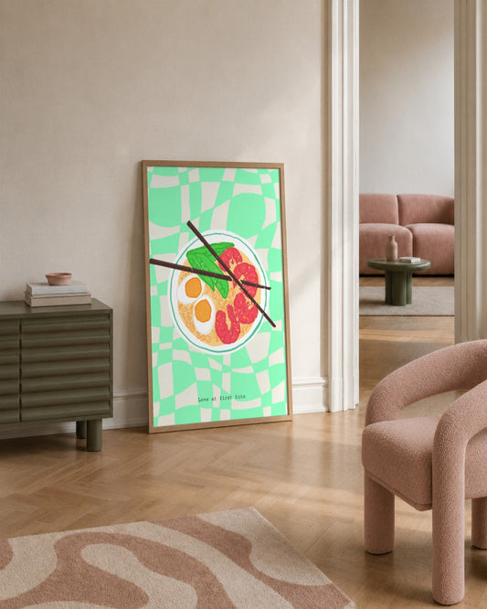 SENT Studio - Cravings Poster No. 23 - framed print in a styled room