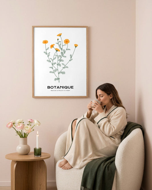 SENT Studio - Botanical Poster No. 20 - framed print in a styled room