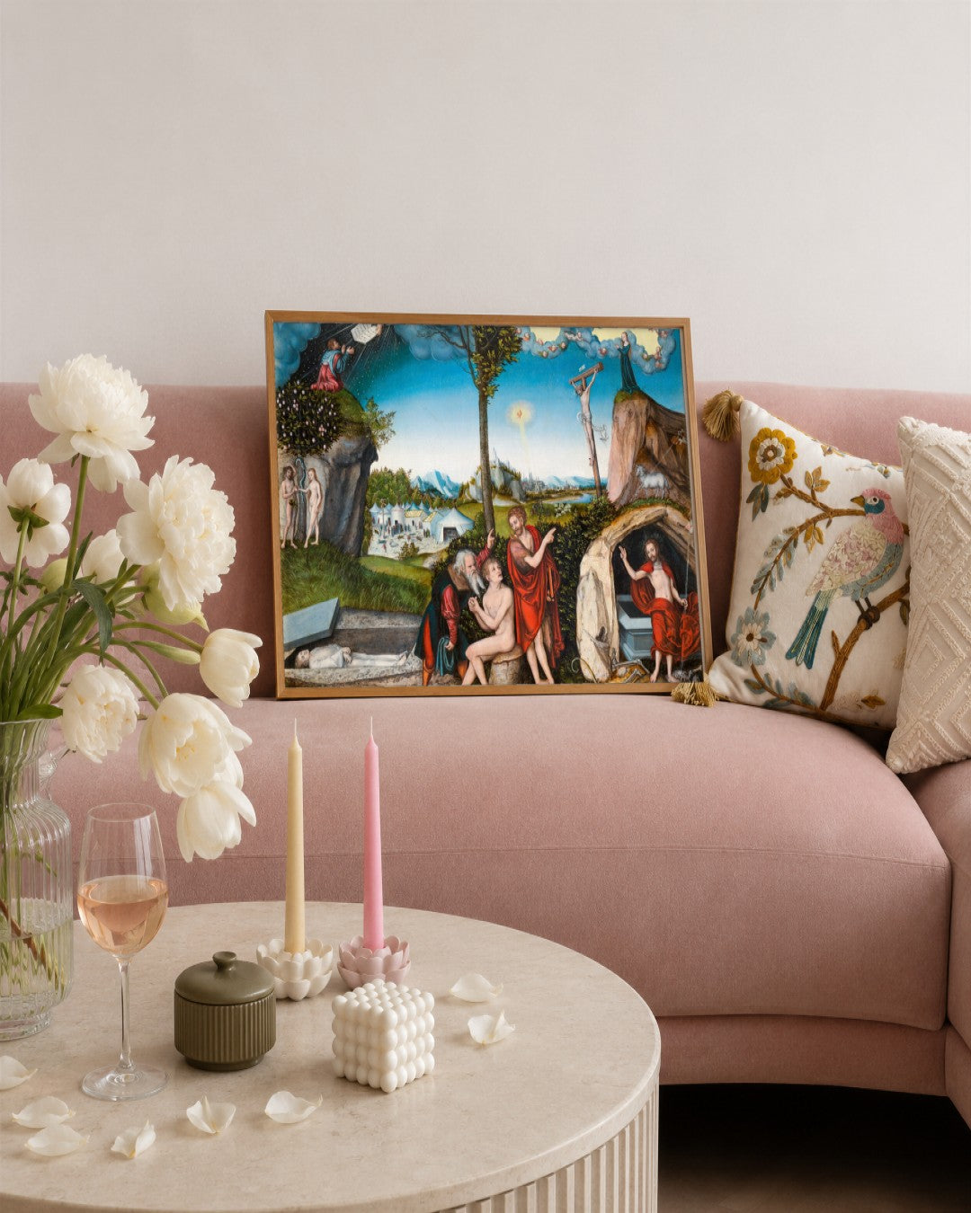 Renaissance Masters - Renaissance Masterpiece No. 292 - framed print in a styled room