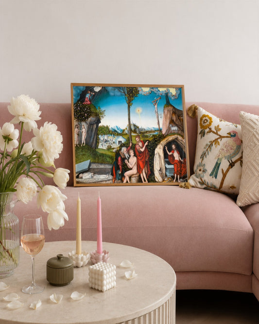 Renaissance Masters - Renaissance Masterpiece No. 292 - framed print in a styled room