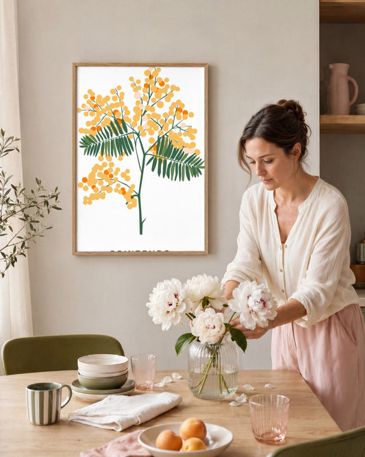 SENT Studio - Botanical Poster No. 49 - framed print in a styled room
