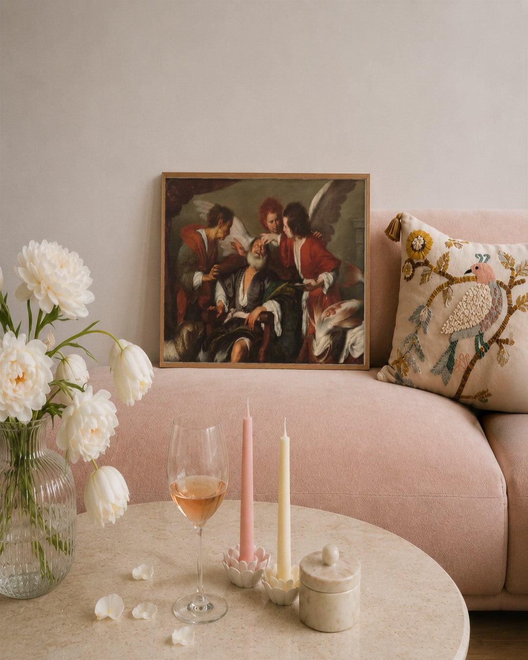Renaissance Masters - Renaissance Masterpiece No. 130 - framed print in a styled room
