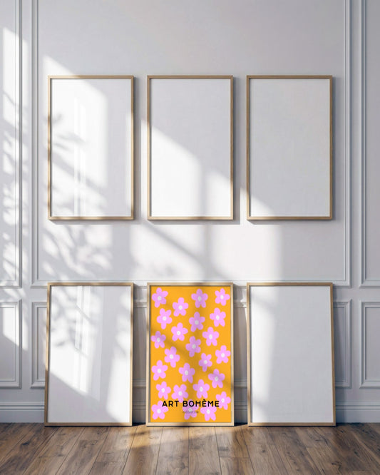 SENT Studio - Abstract Poster No. 25 - framed print in a styled room