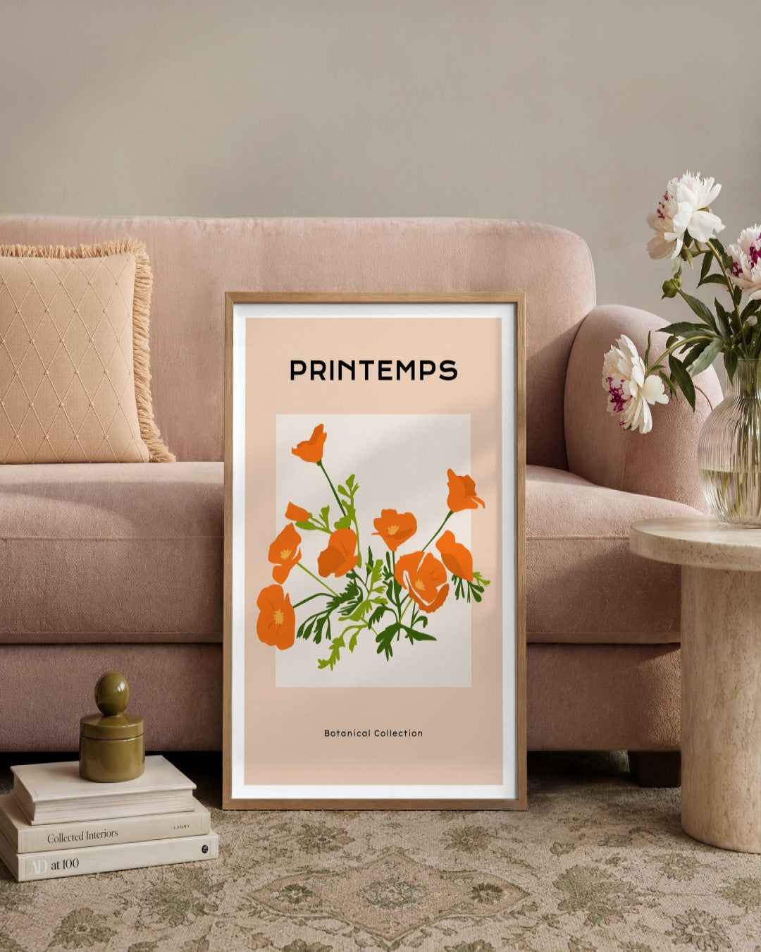 SENT Studio - Botanical Poster No. 48 - framed print in a styled room