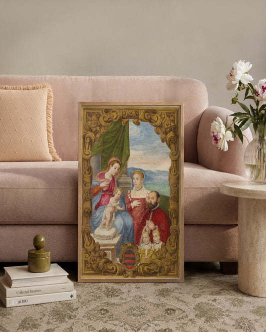 Renaissance Masters - Renaissance Masterpiece No. 92 - framed print in a styled room
