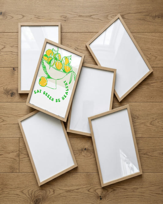 SENT Studio - Cravings Poster No. 34 - framed print in a styled room