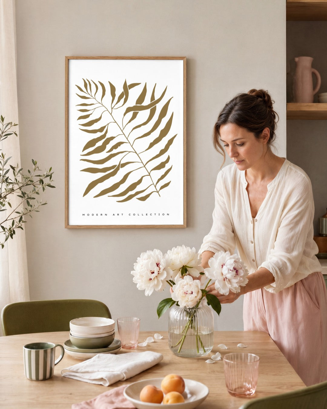 SENT Studio - Dancing Poster No. 57 - framed print in a styled room