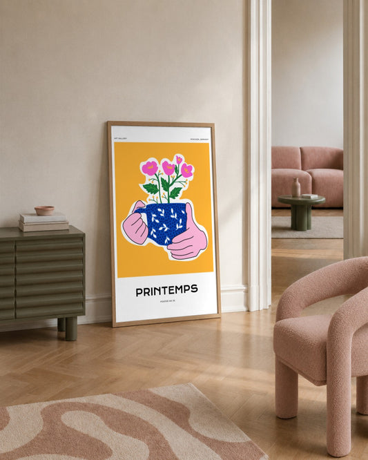 SENT Studio - Aesthetic Poster No. 33 - framed print in a styled room
