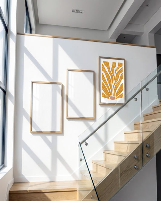 SENT Studio - Organic Cut-out No. 3 - framed print in a styled room