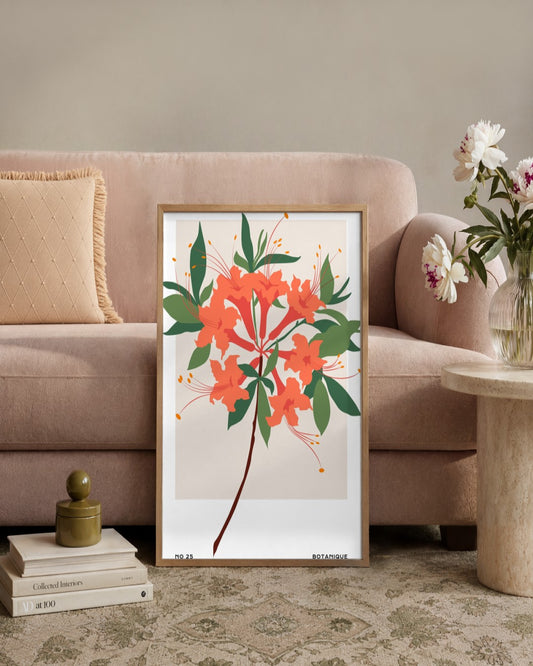 SENT Studio - Botanical Poster No. 52 - framed print in a styled room