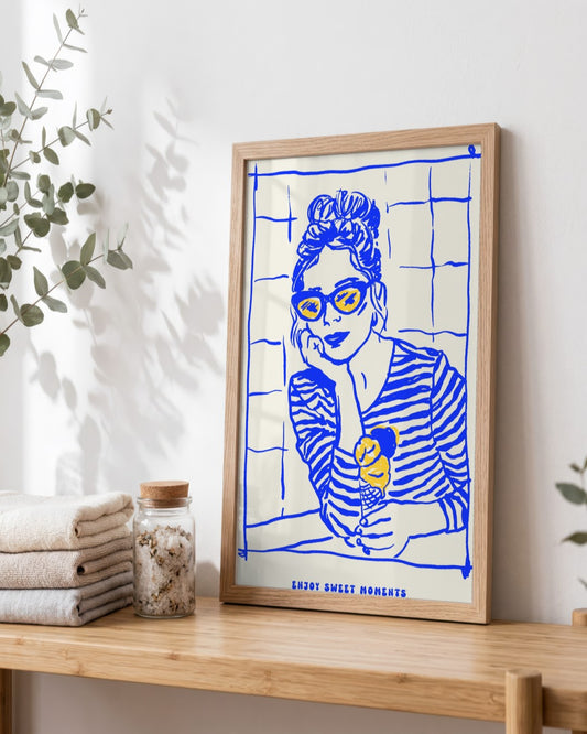 SENT Studio - Cravings Poster No. 59 - framed print in a styled room