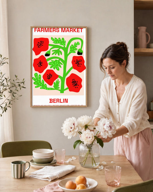 SENT Studio - Artistic Poster No. 9 - framed print in a styled room
