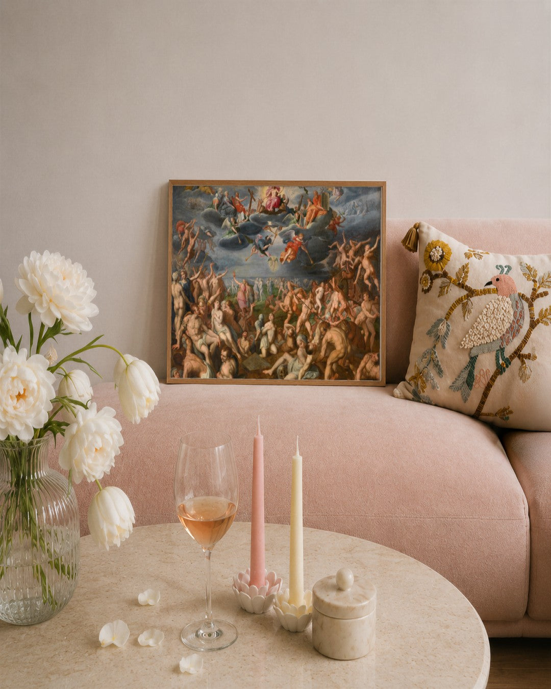 Renaissance Masters - Renaissance Masterpiece No. 390 - framed print in a styled room