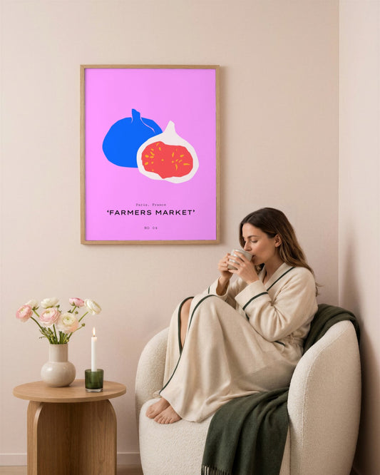SENT Studio - Abstract Poster No. 18 - framed print in a styled room
