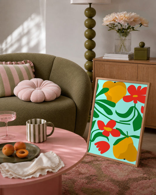 SENT Studio - Artistic Poster No. 32 - framed print in a styled room