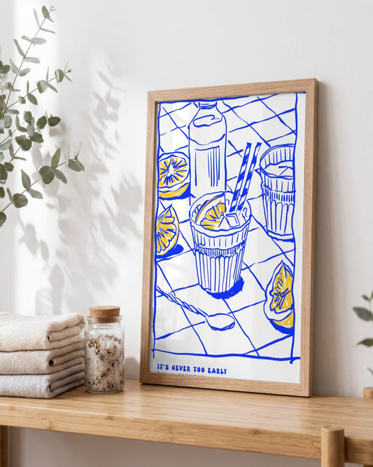 SENT Studio - Cravings Poster No. 46 - framed print in a styled room