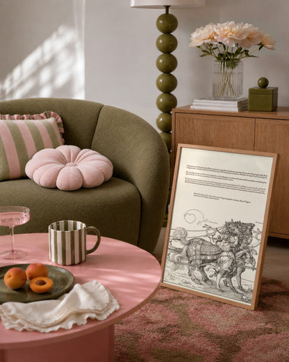 Renaissance Masters - Renaissance Masterpiece No. 97 - framed print in a styled room