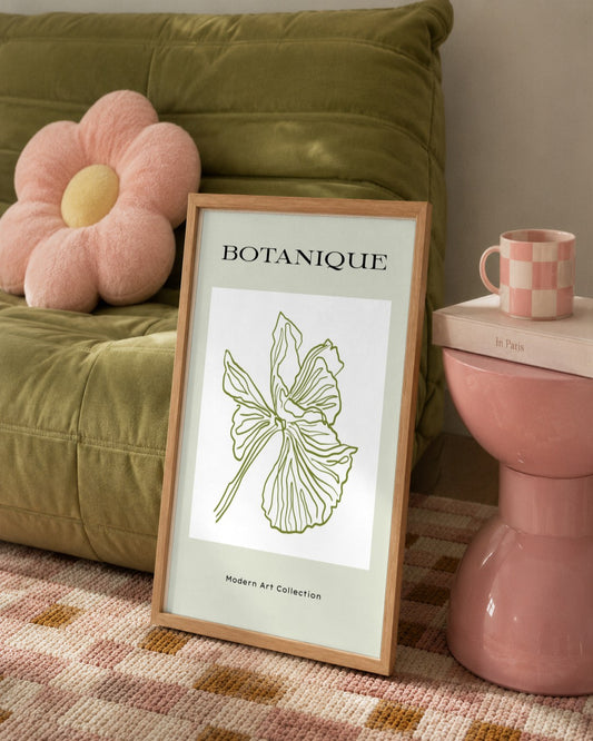 SENT Studio - Blooming Flowers Poster No. 45 - framed print in a styled room