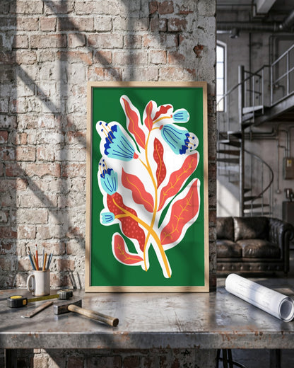 SENT Studio - Aesthetic Poster No. 46 - framed print in a styled room