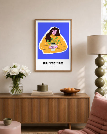SENT Studio - Aesthetic Poster No. 20 - framed print in a styled room