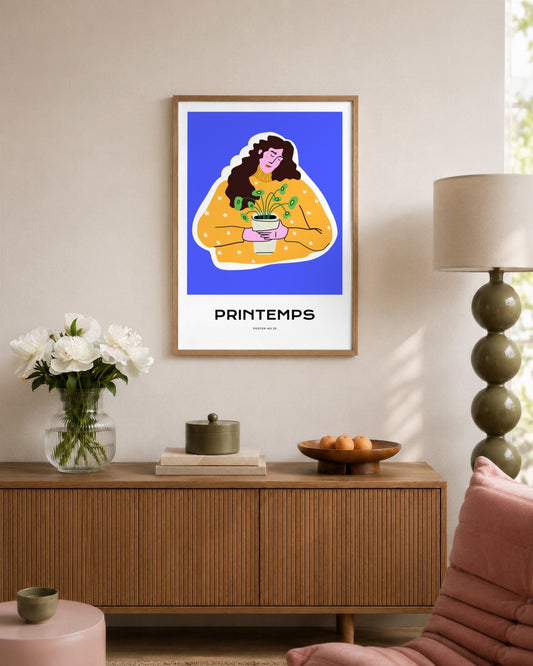 SENT Studio - Aesthetic Poster No. 20 - framed print in a styled room