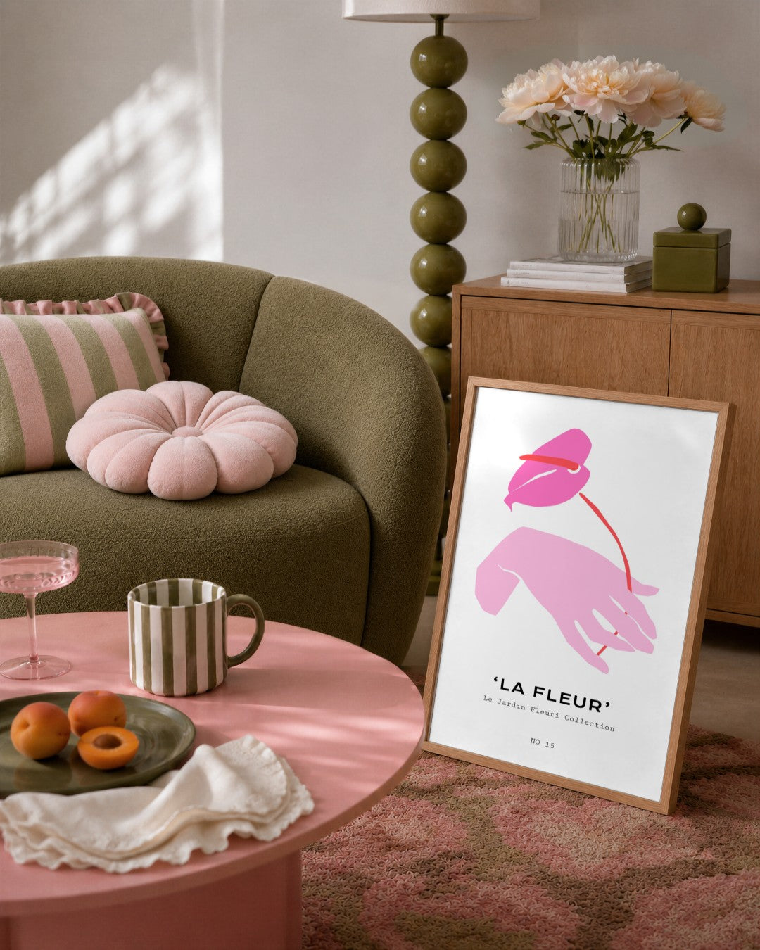 SENT Studio - Abstract Poster No. 36 - framed print in a styled room