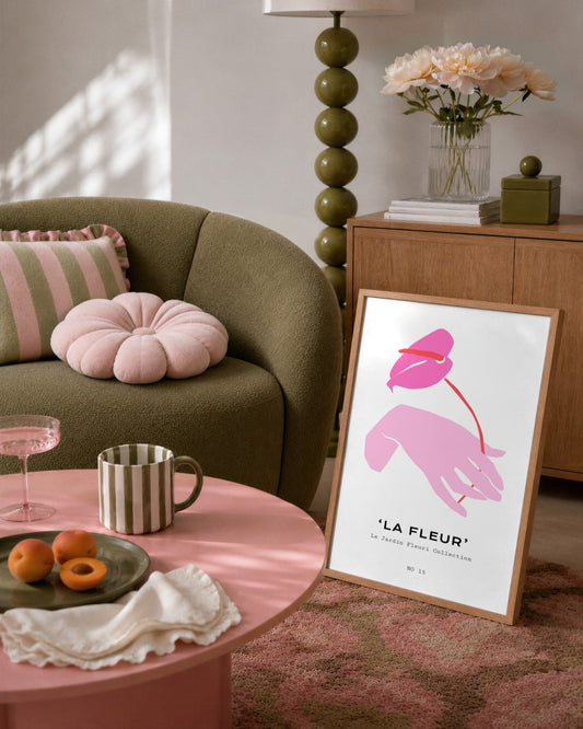 SENT Studio - Abstract Poster No. 36 - framed print in a styled room