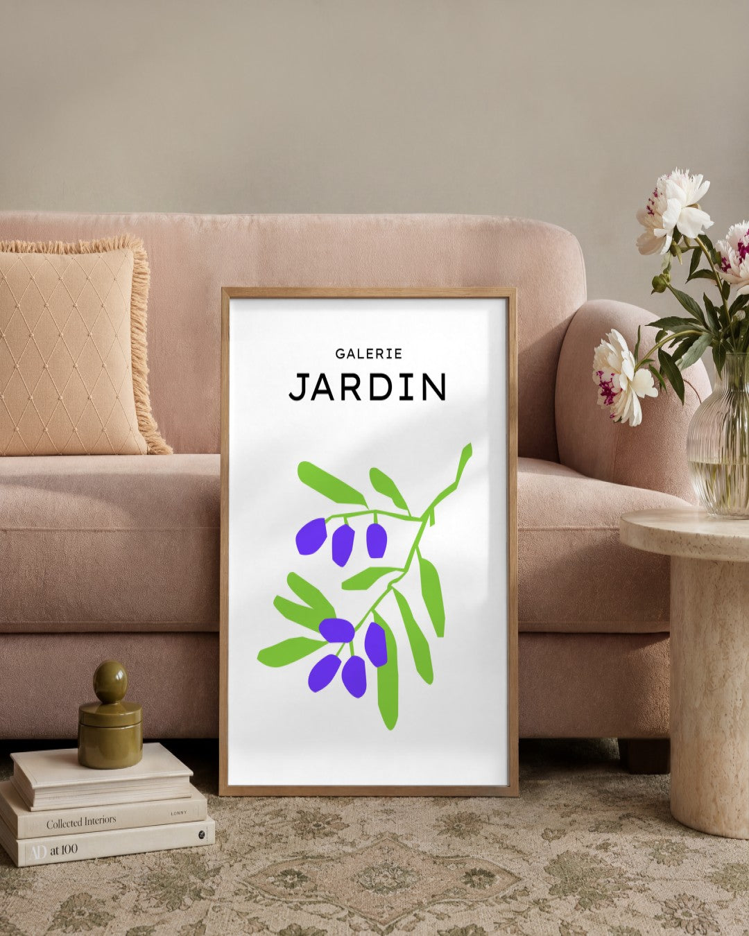 SENT Studio - Abstract Poster No. 66 - framed print in a styled room