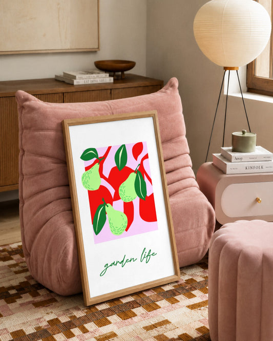 SENT Studio - Artistic Poster No. 25 - framed print in a styled room