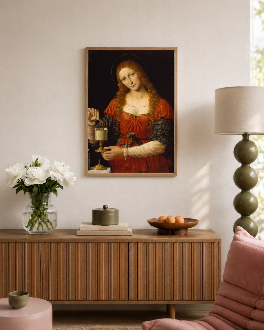Renaissance Masters - Renaissance Masterpiece No. 52 - framed print in a styled room