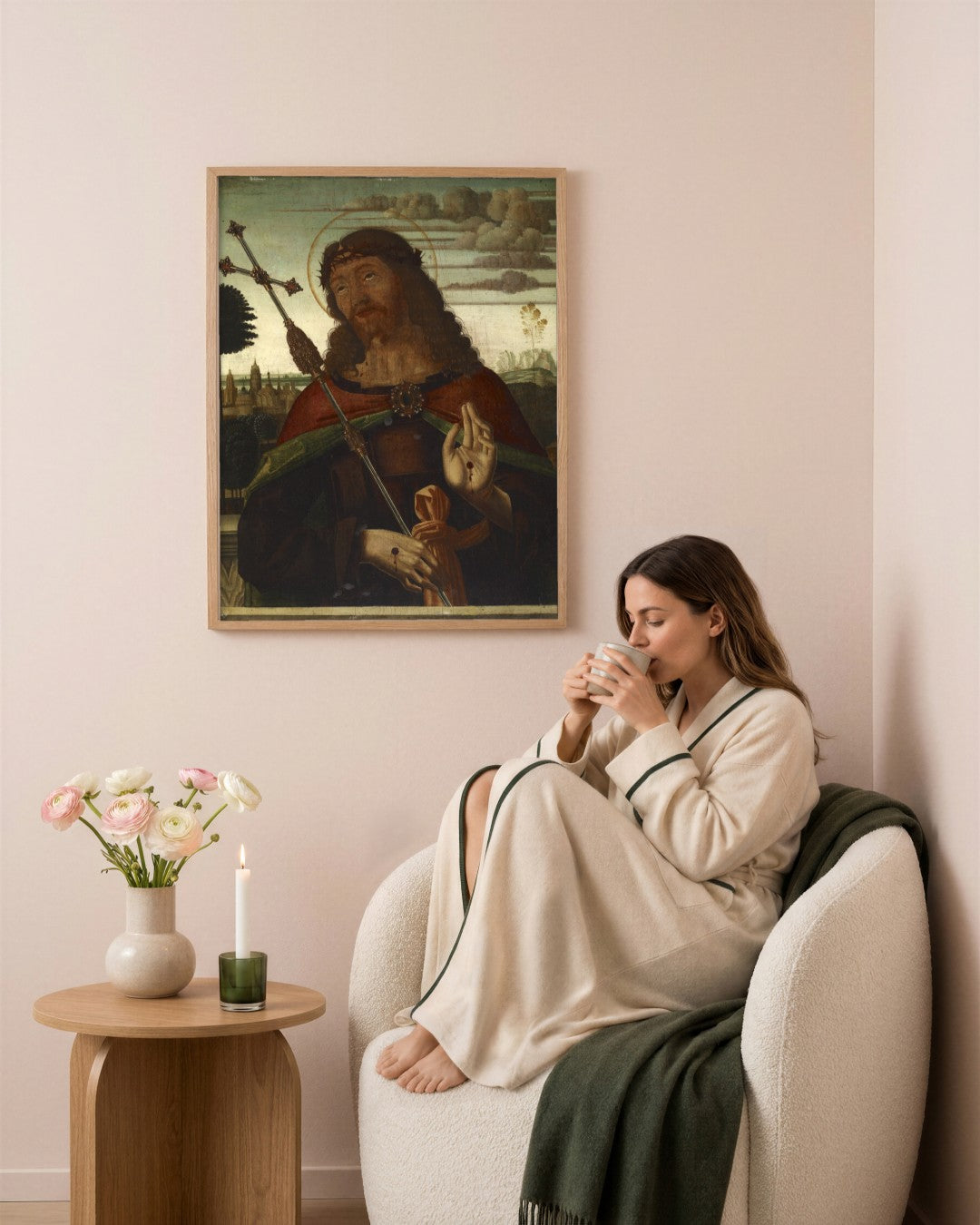 Renaissance Masters - Renaissance Masterpiece No. 54 - framed print in a styled room