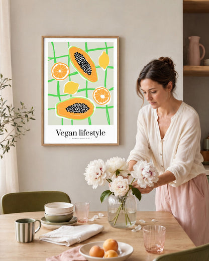 SENT Studio - Cravings Poster No. 6 - framed print in a styled room
