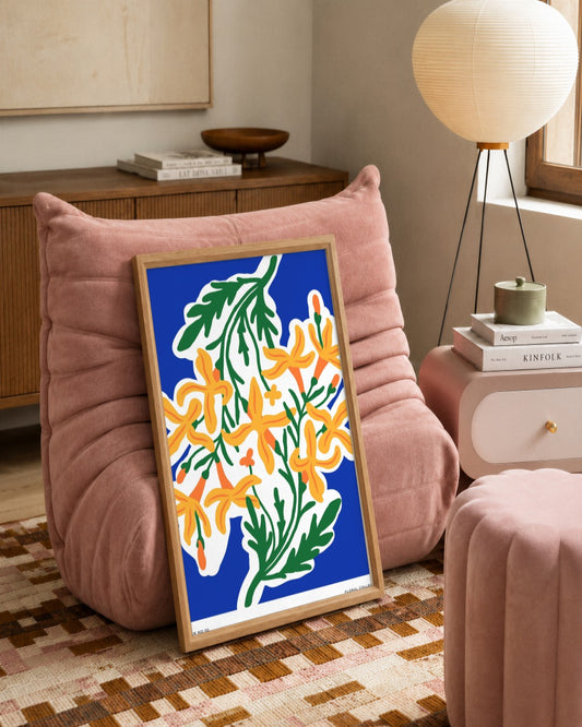 SENT Studio - Aesthetic Poster No. 2 - framed print in a styled room