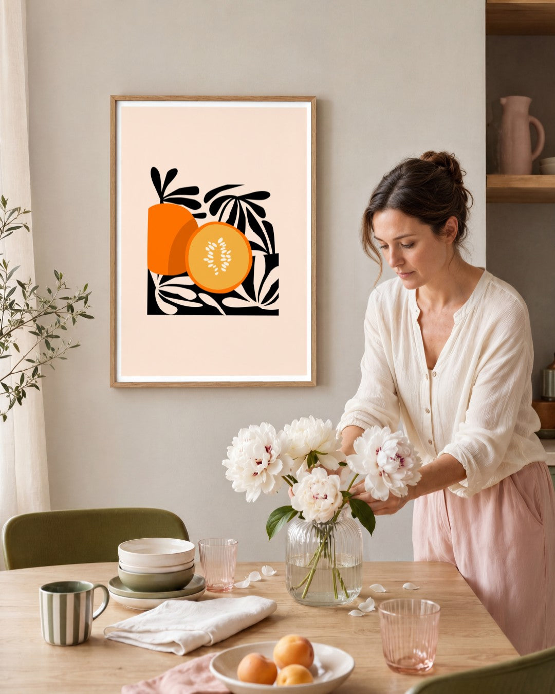 SENT Studio - Artistic Poster No. 11 - framed print in a styled room
