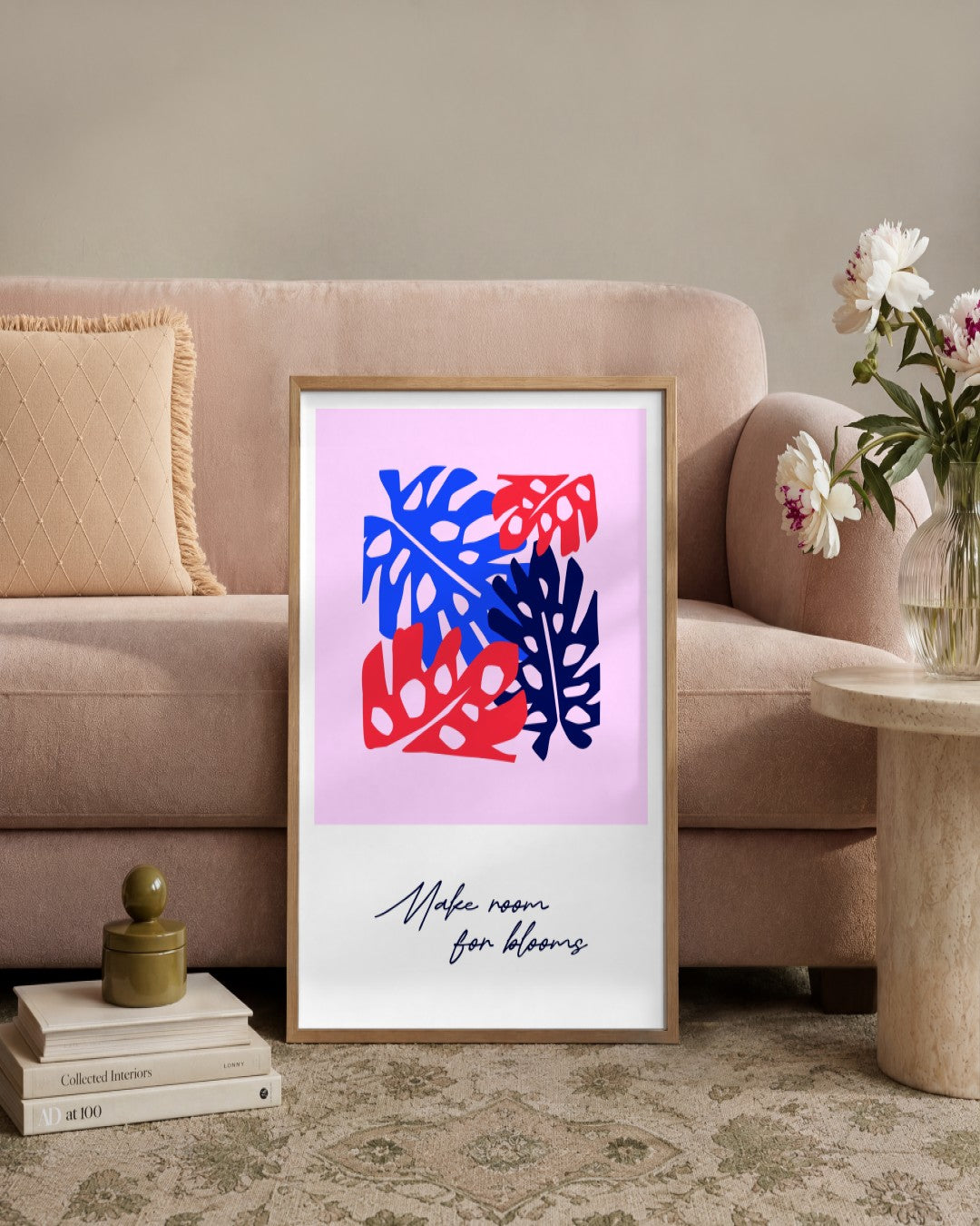 SENT Studio - Artistic Poster No. 16 - framed print in a styled room