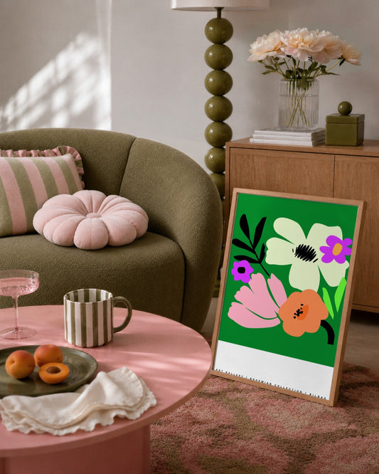 SENT Studio - Artistic Poster No. 2 - framed print in a styled room