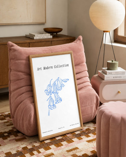 SENT Studio - Blooming Flowers Poster No. 36 - framed print in a styled room