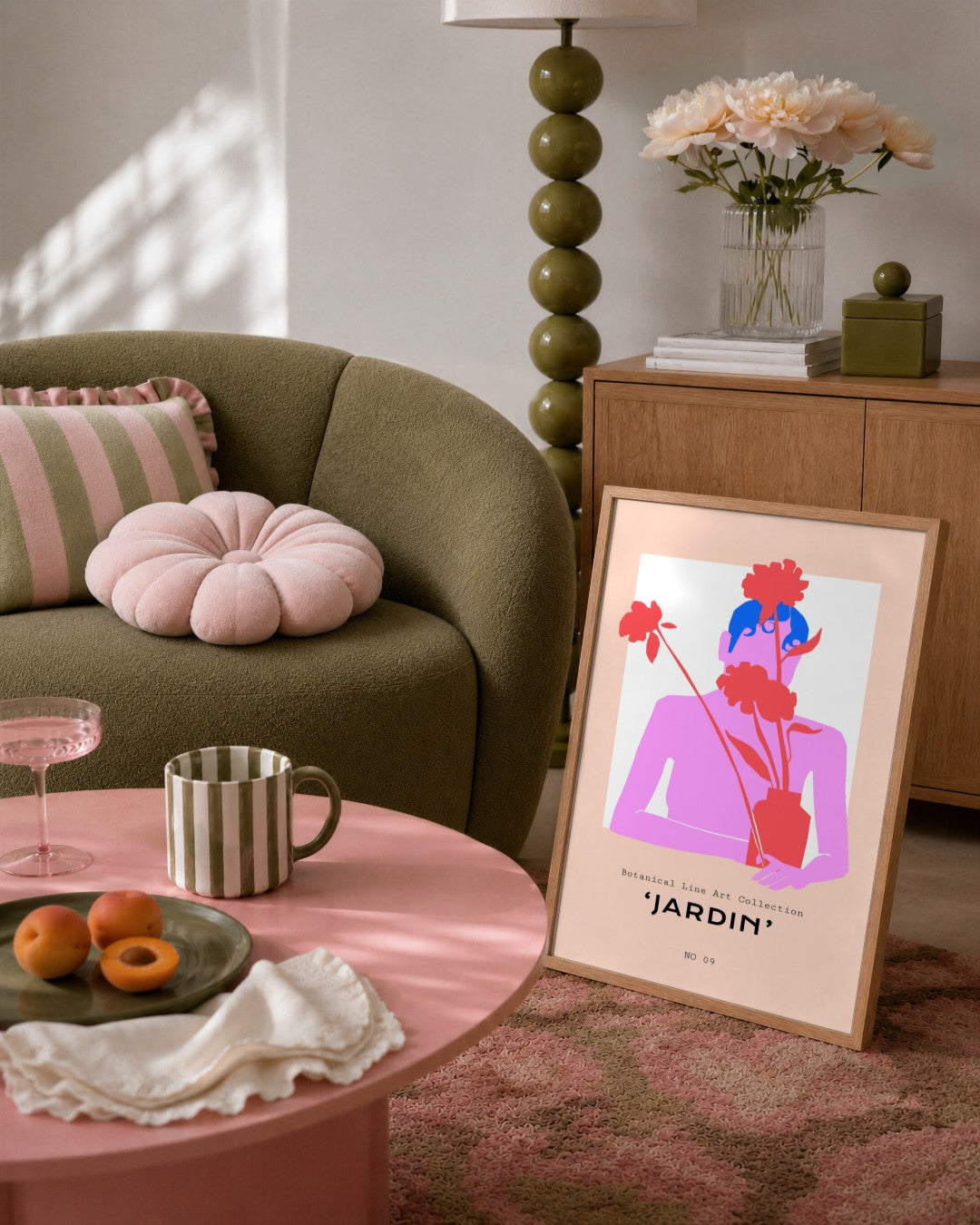 SENT Studio - Abstract Poster No. 29 - framed print in a styled room