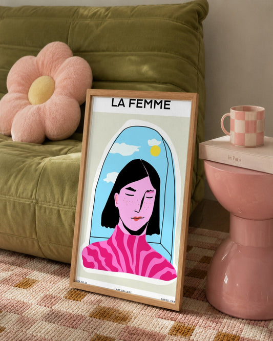 SENT Studio - Aesthetic Poster No. 16 - framed print in a styled room