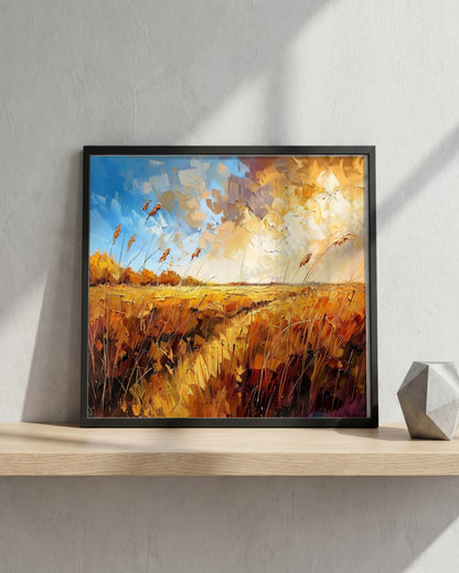 SENT Studio - Wildgrass Field No. 1 - framed print in a styled room