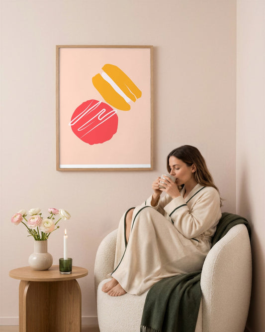 SENT Studio - Abstract Poster No. 62 - framed print in a styled room