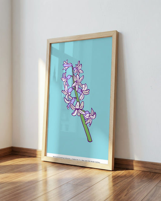 SENT Studio - Flower Poster No. 13 - framed print in a styled room