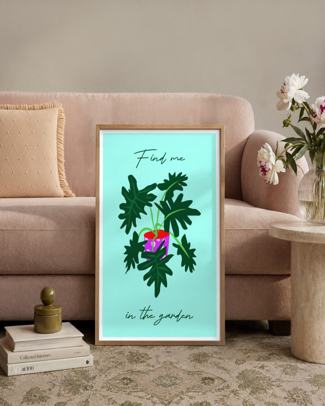 SENT Studio - Artistic Poster No. 29 - framed print in a styled room