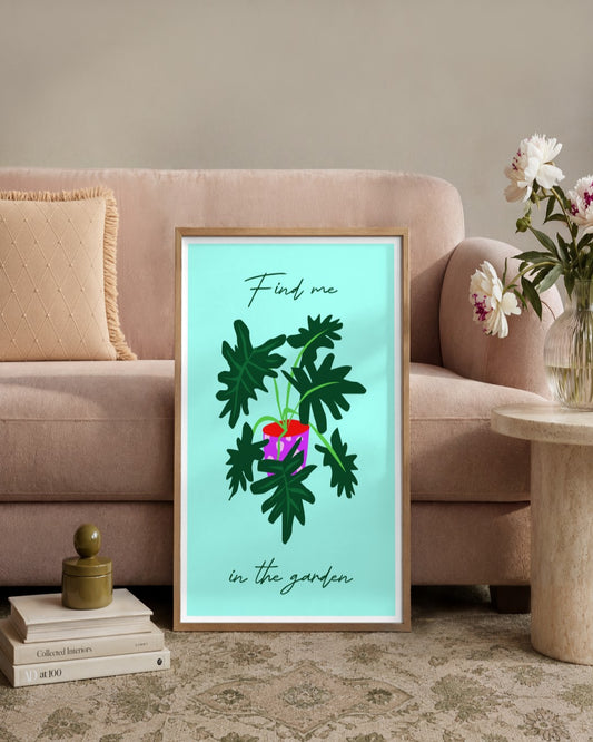 SENT Studio - Artistic Poster No. 29 - framed print in a styled room